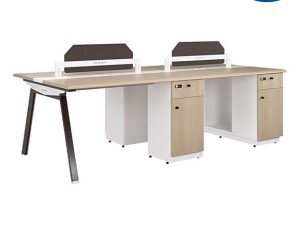 Bàn làm việc Module 4 chỗ NTVMD01-4C17 Laminate kết hợp melamine