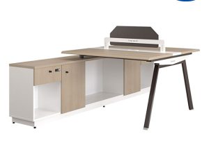 Bàn làm việc Module 2 chỗ NTVMD02-2C17 Laminate kết hợp melamine