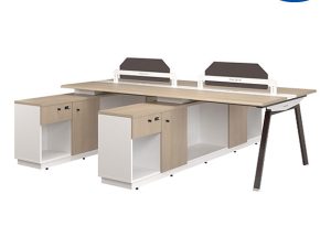 Bàn làm việc Module 4 chỗ NTVMD02-4C17 Laminate kết hợp melamine